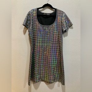 Betsey Johnson holographic dress size M